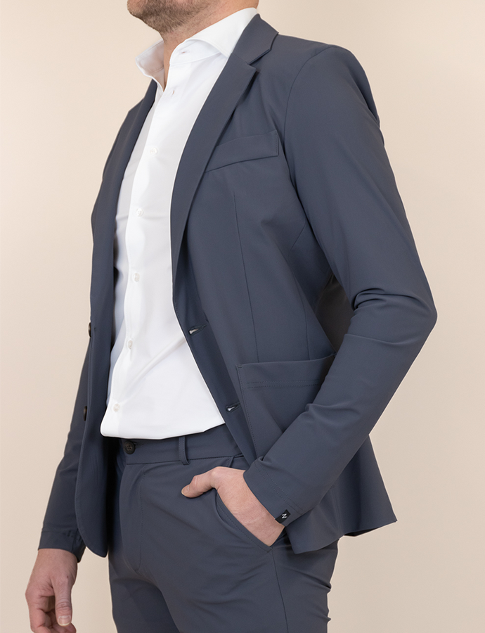 Colbert sport slim fit antraciet