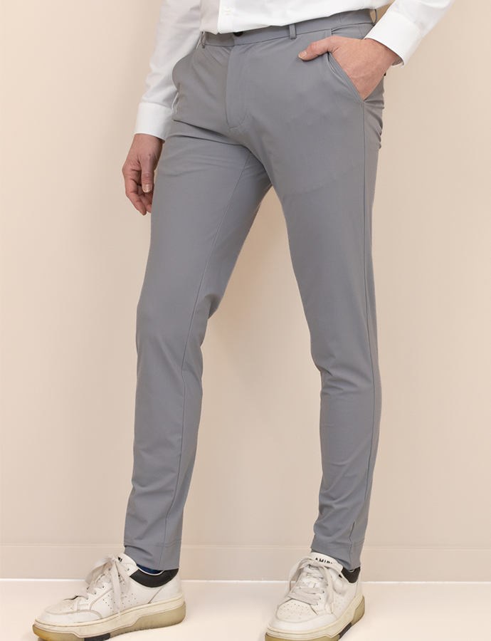 Pantalon classic slim fit grey