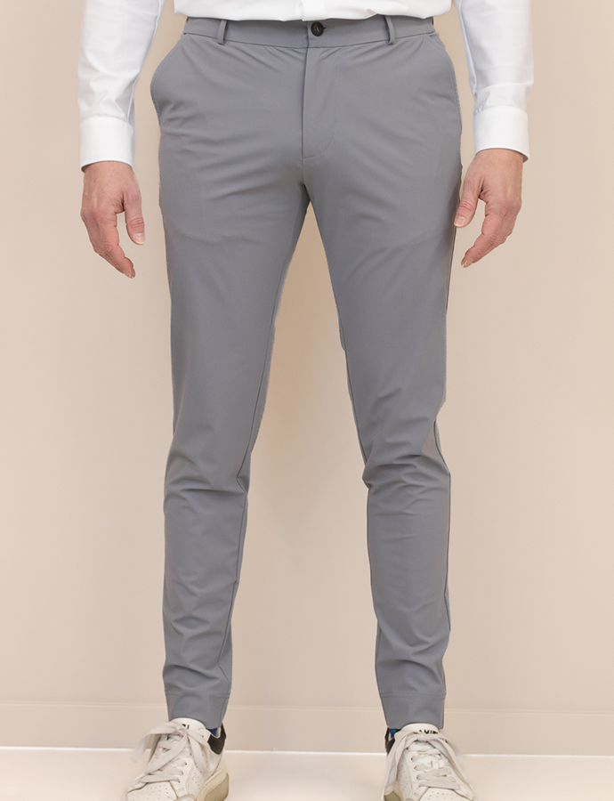 Pantalon classic slim fit grey
