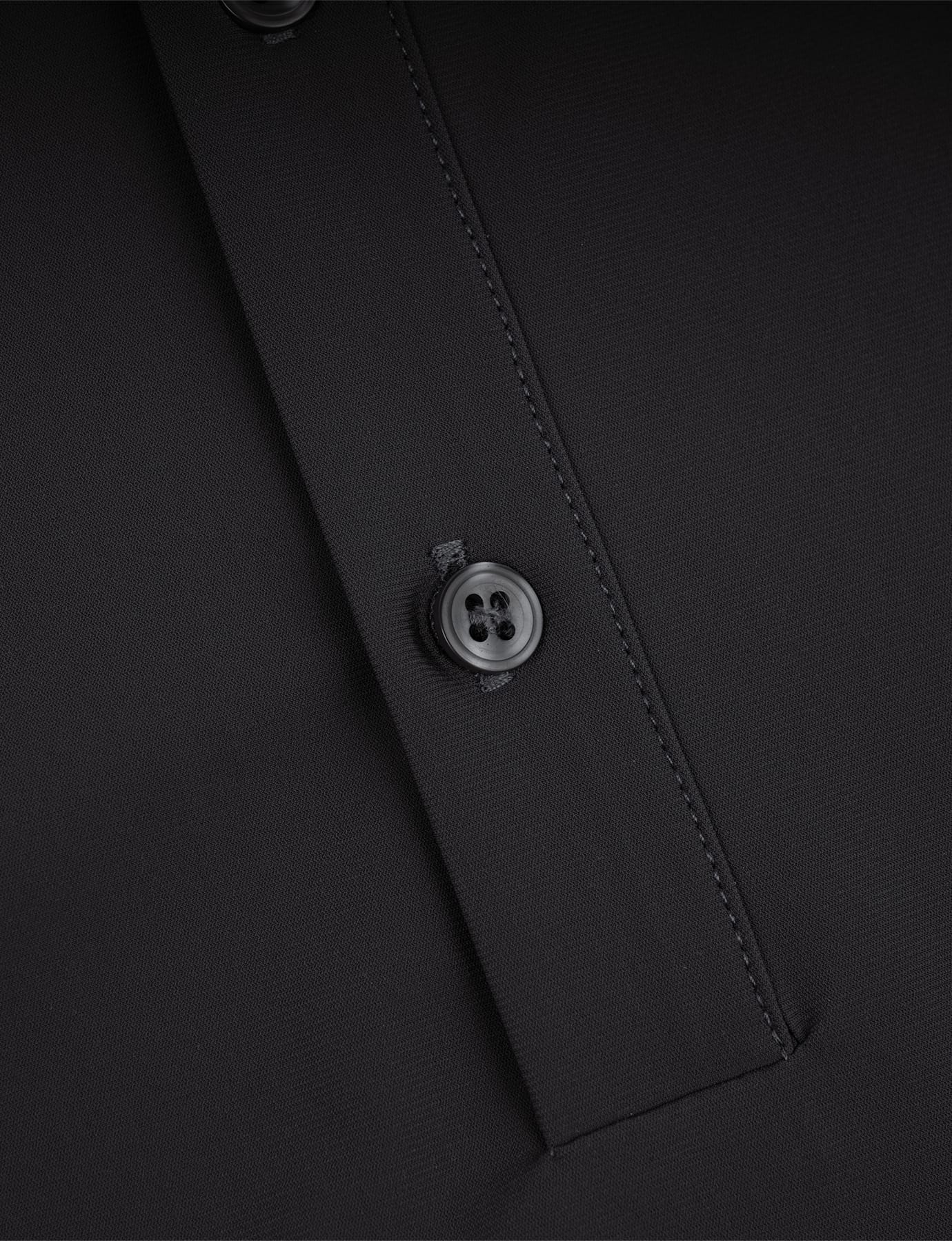 polo korte mouw slim fit knoop