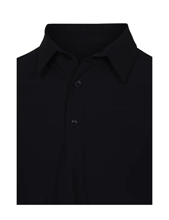 Polo korte mouw slim fit black