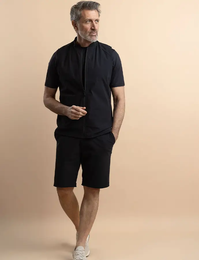 Short + bodywarmer black van Neycko