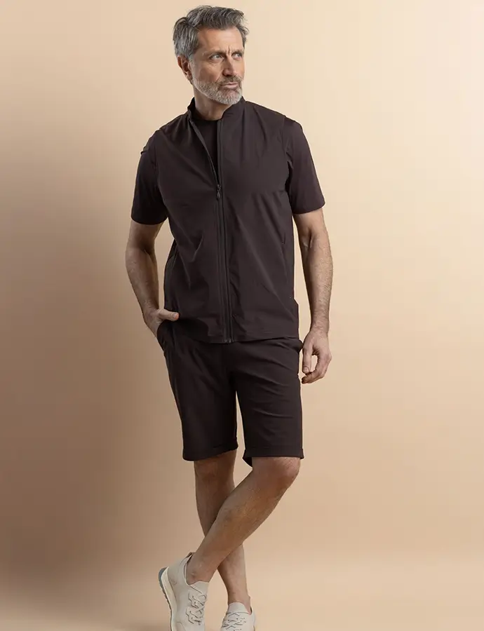 Short + bodywarmer brown Short + bodywarmer brown